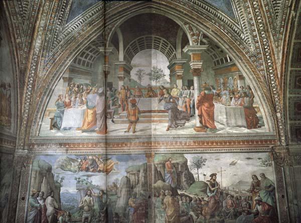 Domenicho Ghirlandaio Gastmahl des Herodes oil painting image